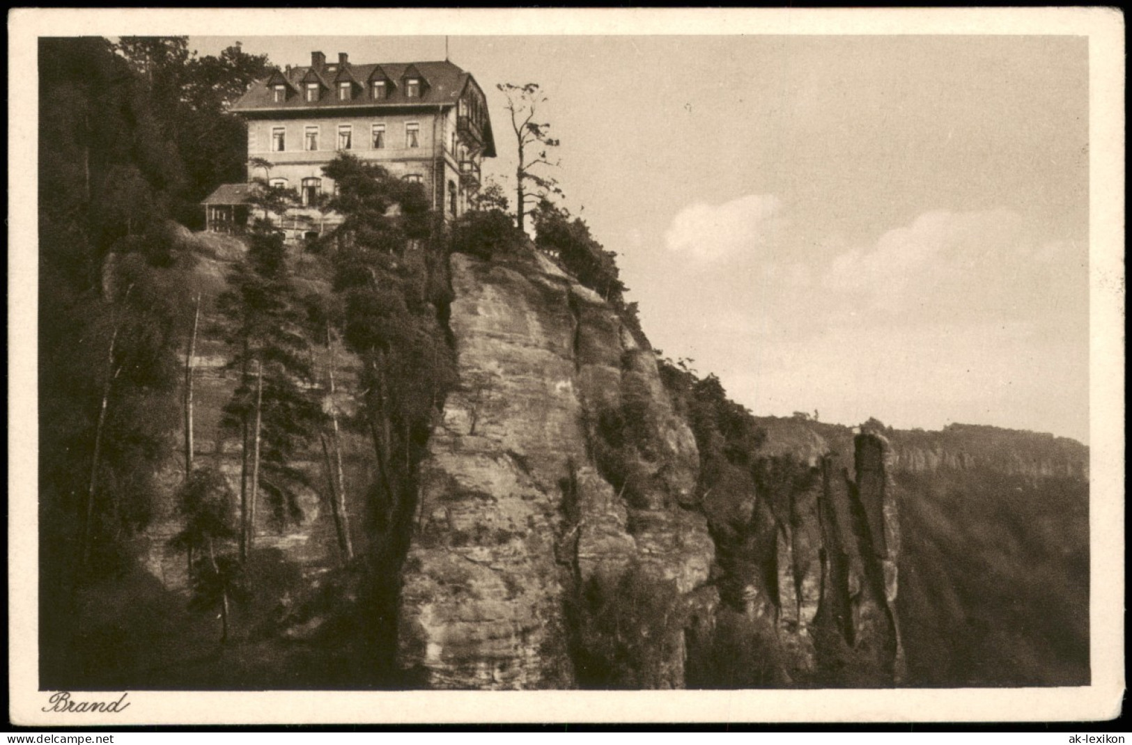 Ansichtskarte Hohnstein (Sächs. Schweiz) Brand-Hotel 1927 - Hohnstein (Sächs. Schweiz)