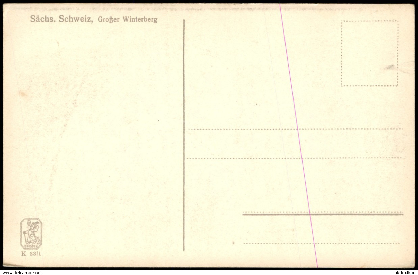 Ansichtskarte Schmilka Großer Winterberg 2 Bild Mit Restaurant 1926 - Schmilka