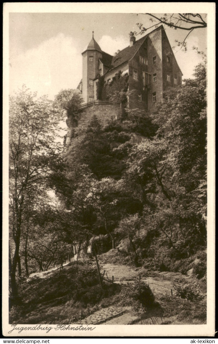 Ansichtskarte Hohnstein (Sächs. Schweiz) Jugendburg 1928 - Hohnstein (Sächs. Schweiz)