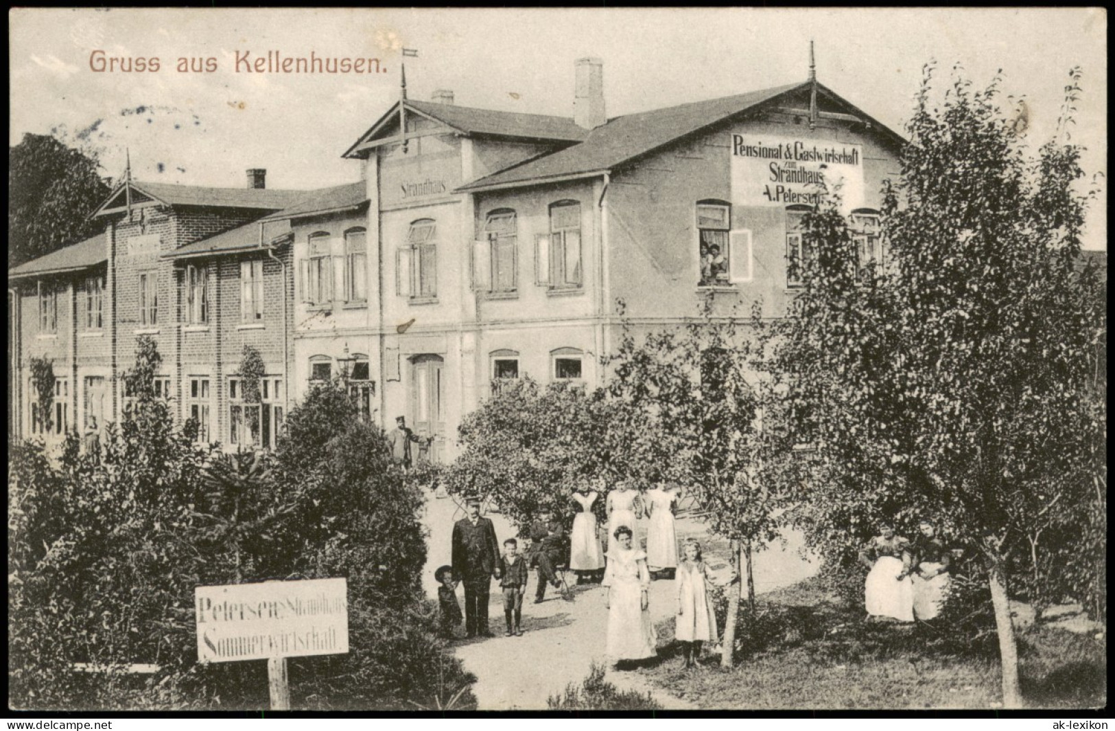 Kellenhusen (Ostsee) Pensionat & Gastwirtschaft Zum Strandhaus 1909 - Kellenhusen