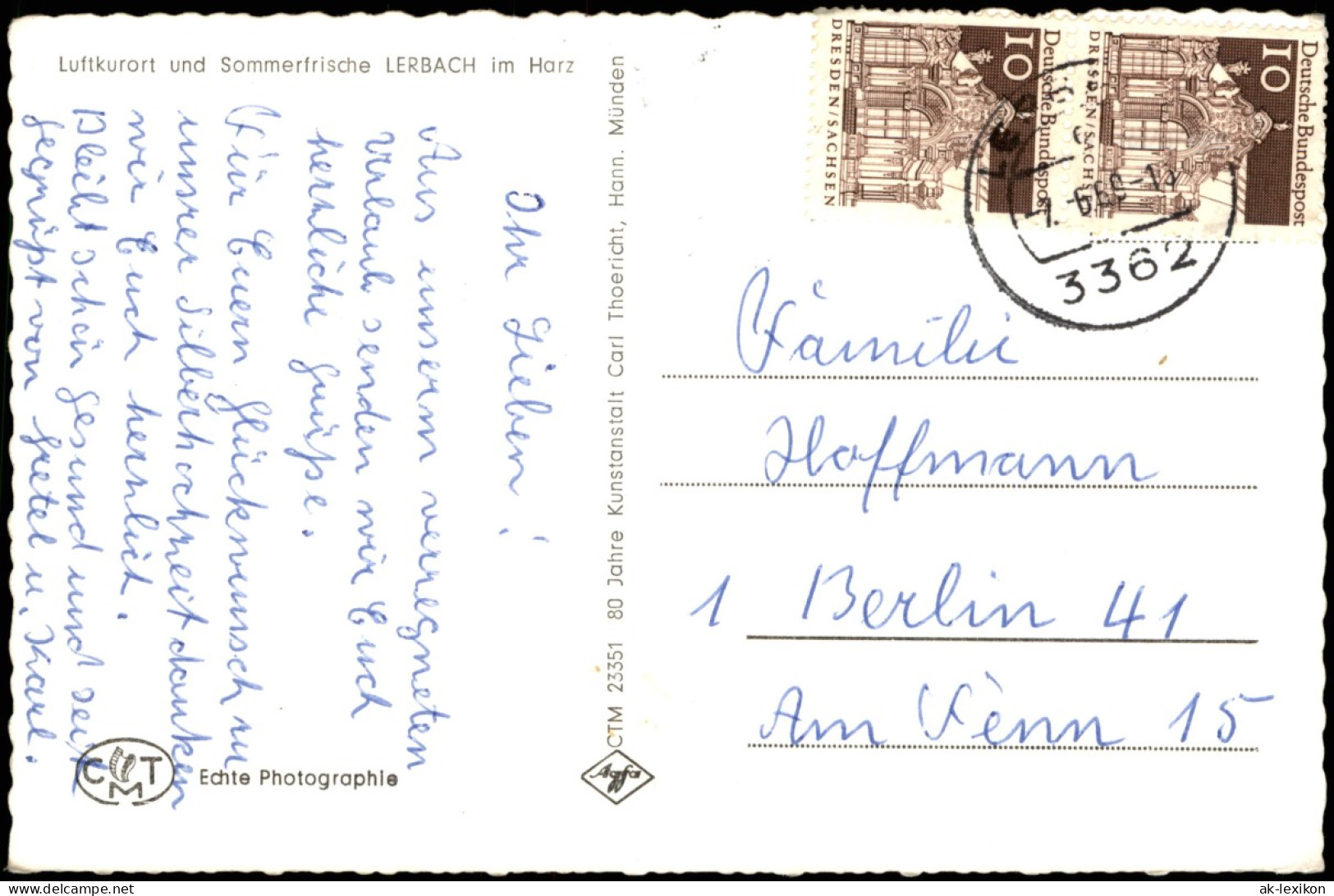 Ansichtskarte Lerbach-Osterode (Harz) Umlandpartie 1969 - Osterode