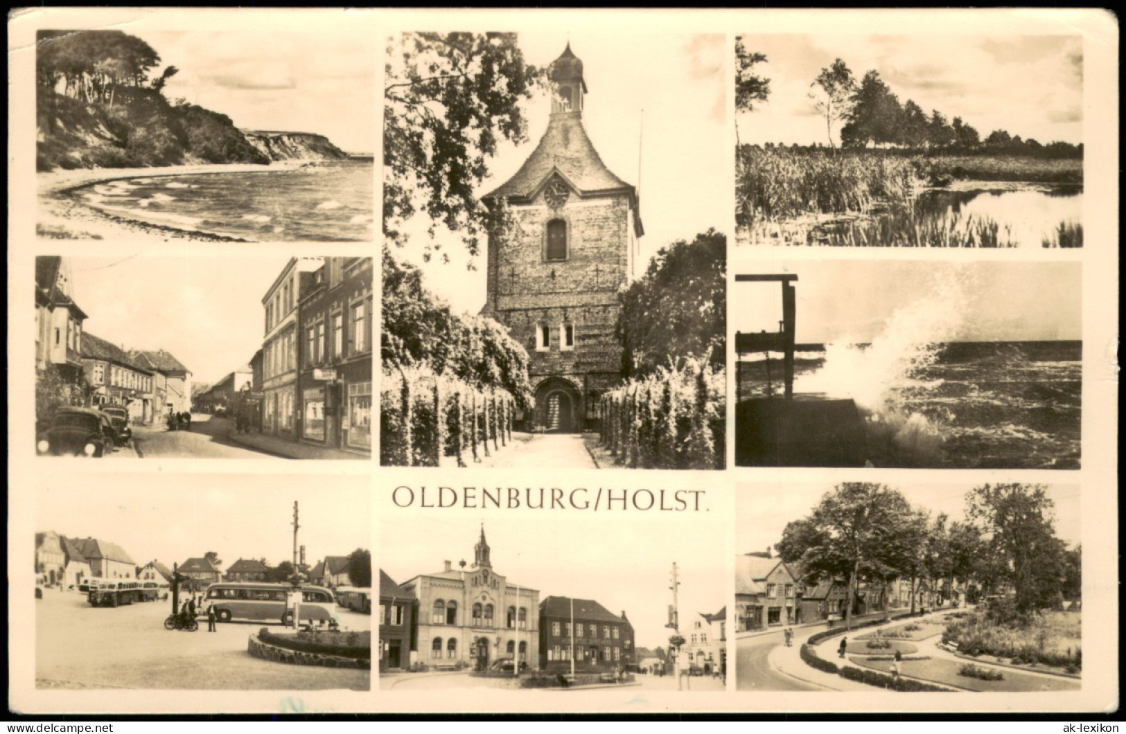 Ansichtskarte Oldenburg Straßen, Plätze, Strand Umland Mehrbild 1954 - Oldenburg
