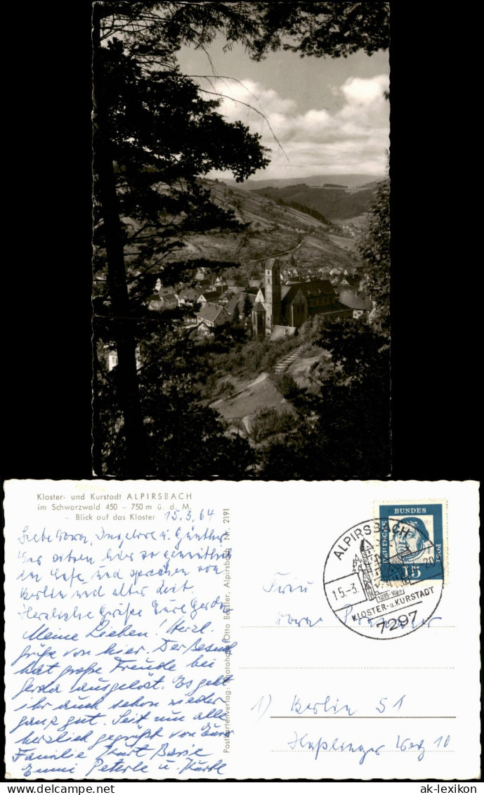 Ansichtskarte Alpirsbach Blick Auf Das Kloster Im Schwarzwald 1964 - Alpirsbach