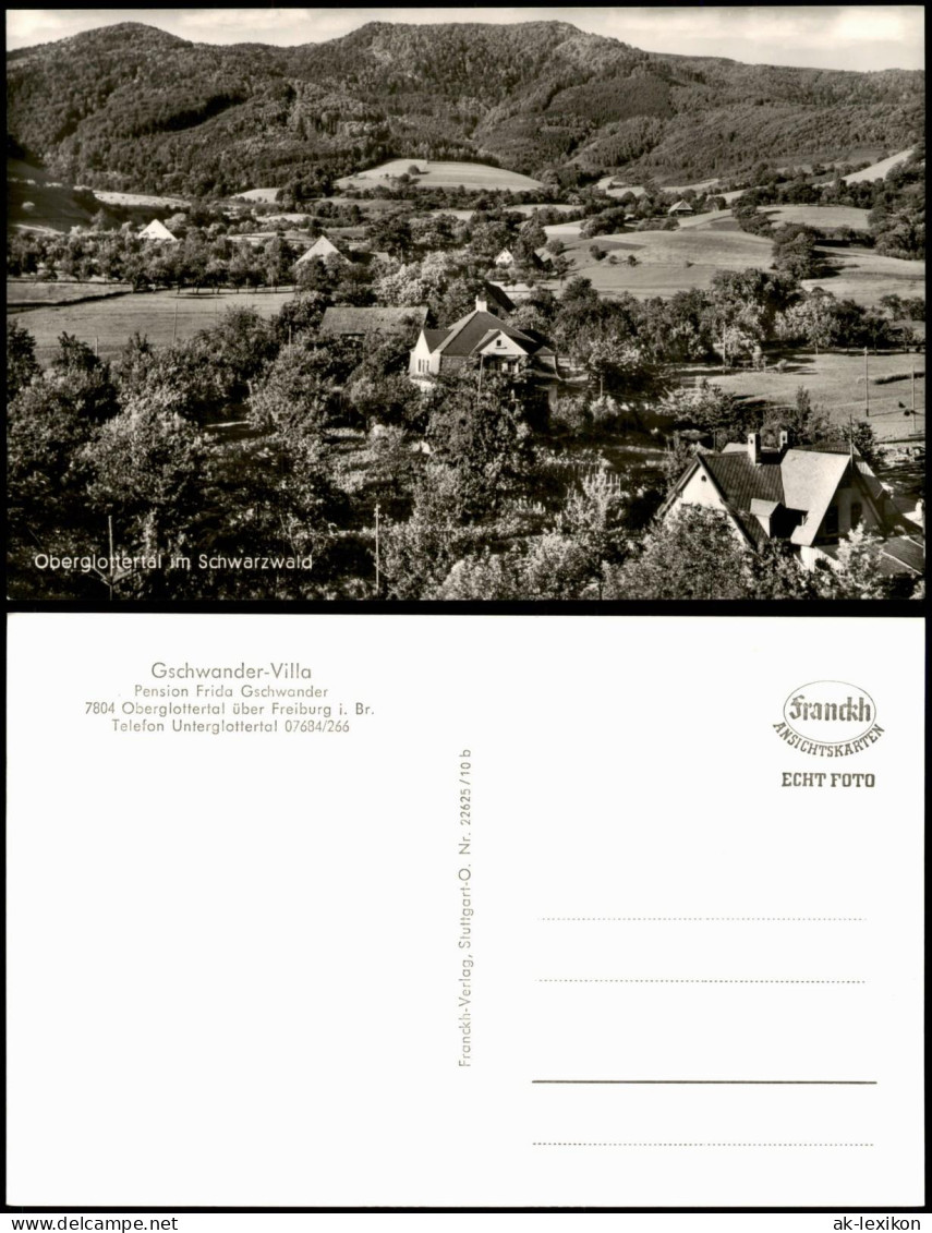 Ansichtskarte Glottertal Gschwander-Villa 1962 - Glottertal