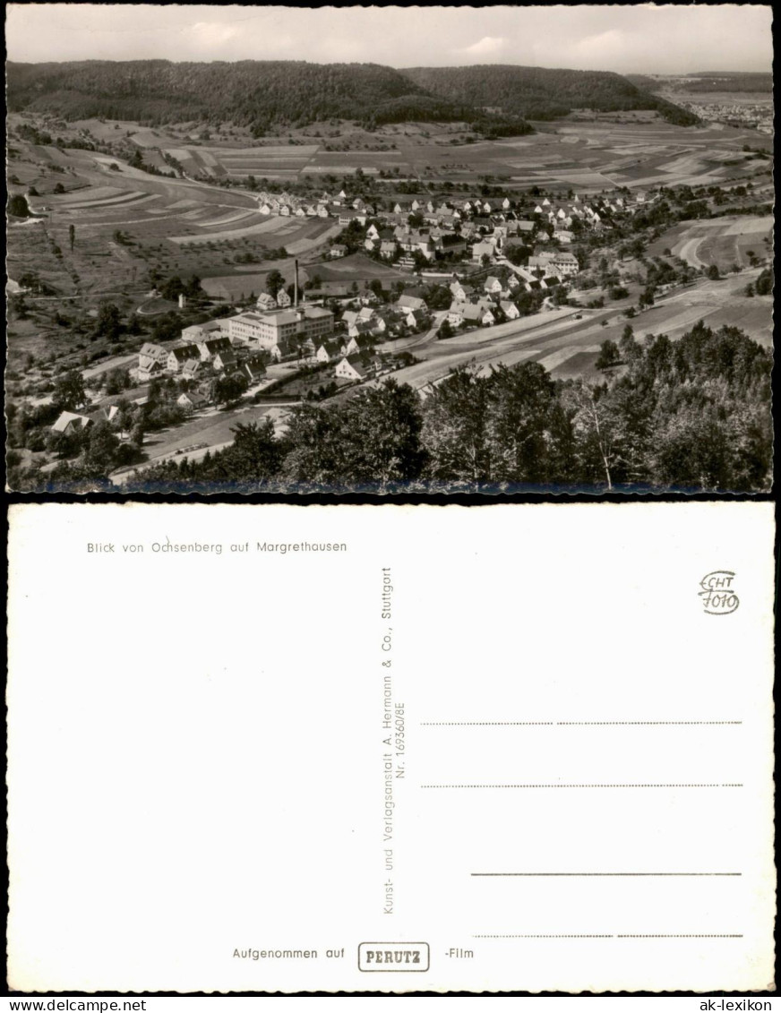 Ansichtskarte Margrethausen-Albstadt Stadt Und Fabrik, Fotokarte 1961 - Albstadt