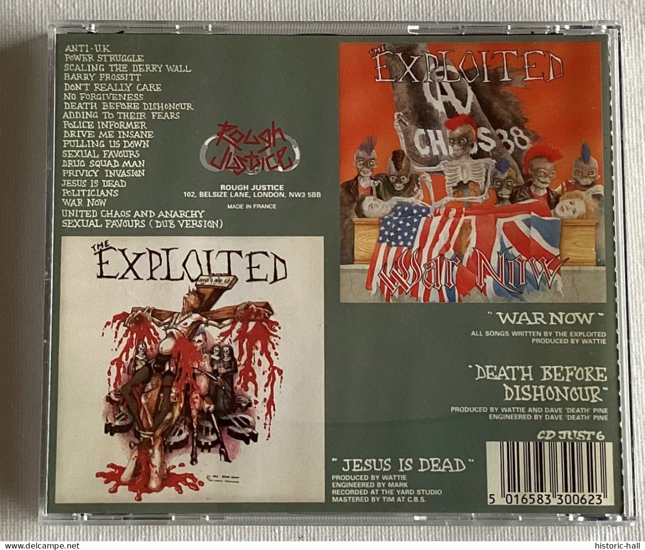 EXPLOITED - Death Before Dishonour / War Now / Jesus Is Dead - CD - 1987/90 - French Press - Punk