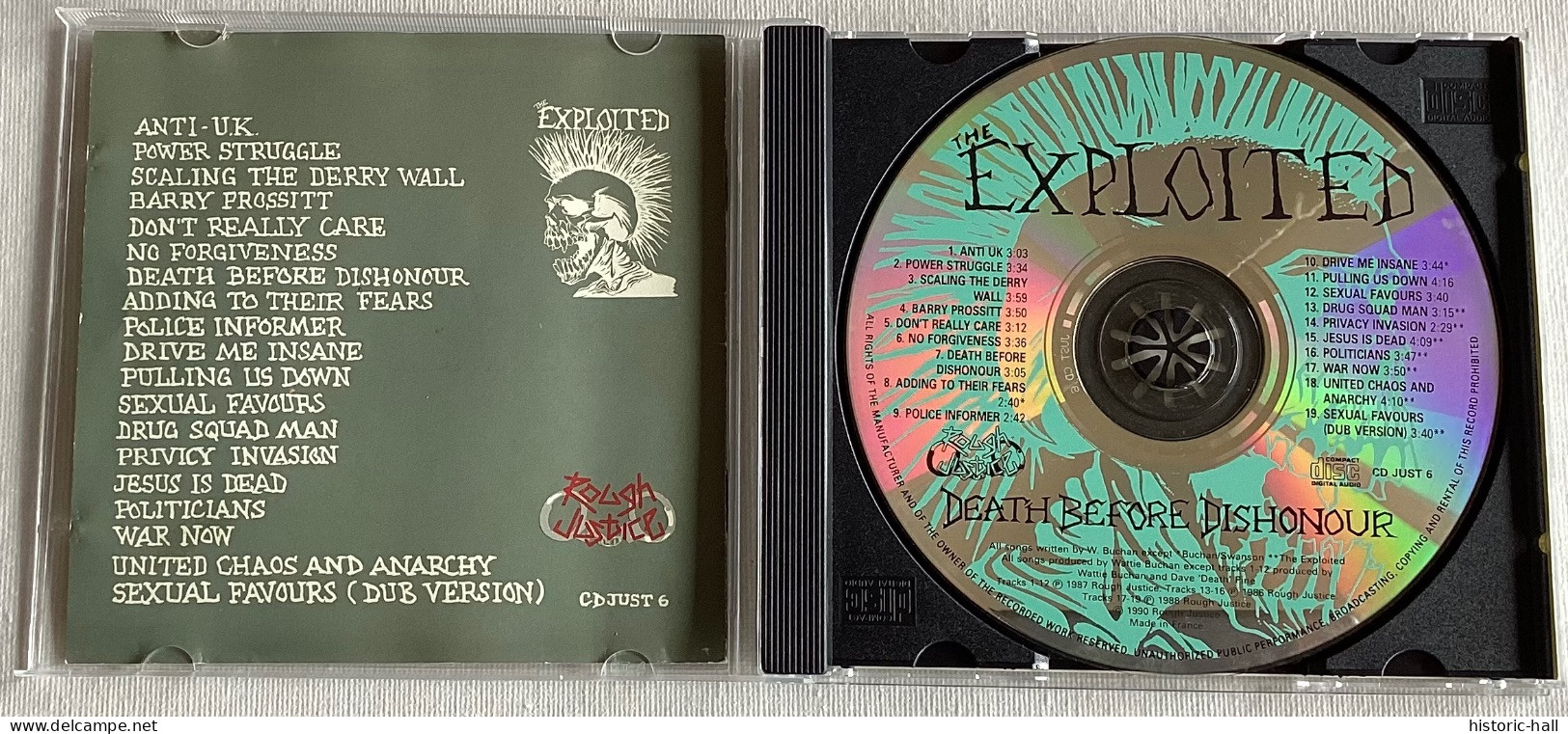 EXPLOITED - Death Before Dishonour / War Now / Jesus Is Dead - CD - 1987/90 - French Press - Punk