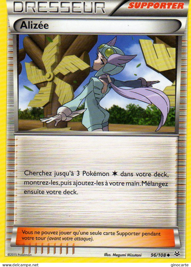 Carte Pokemon 96/108 Alizée 2015 - Altri & Non Classificati