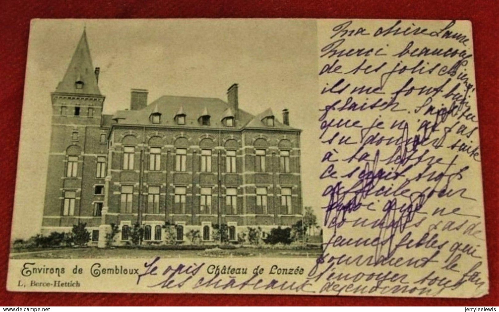 GEMBLOUX -  Château  De  Lonzée   -  1904    - - Gembloux
