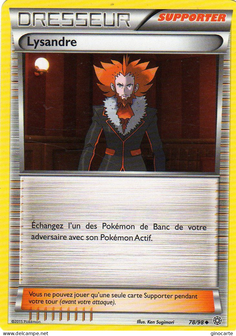 Carte Pokemon 78/98 Lysandre 2015 - Andere & Zonder Classificatie