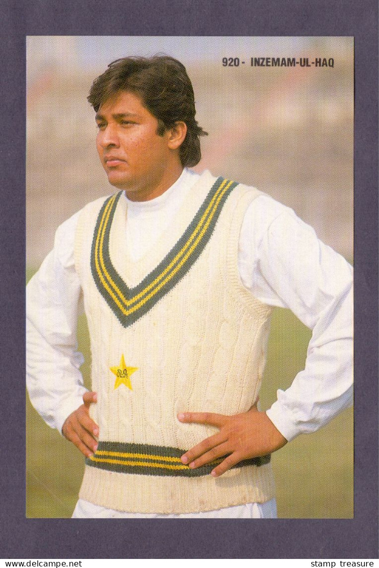 Inzamam-ul-Haq ( Pakistani Cricketer ) * Vintage Pakistan Postcard (ROYAL 920) - Cricket