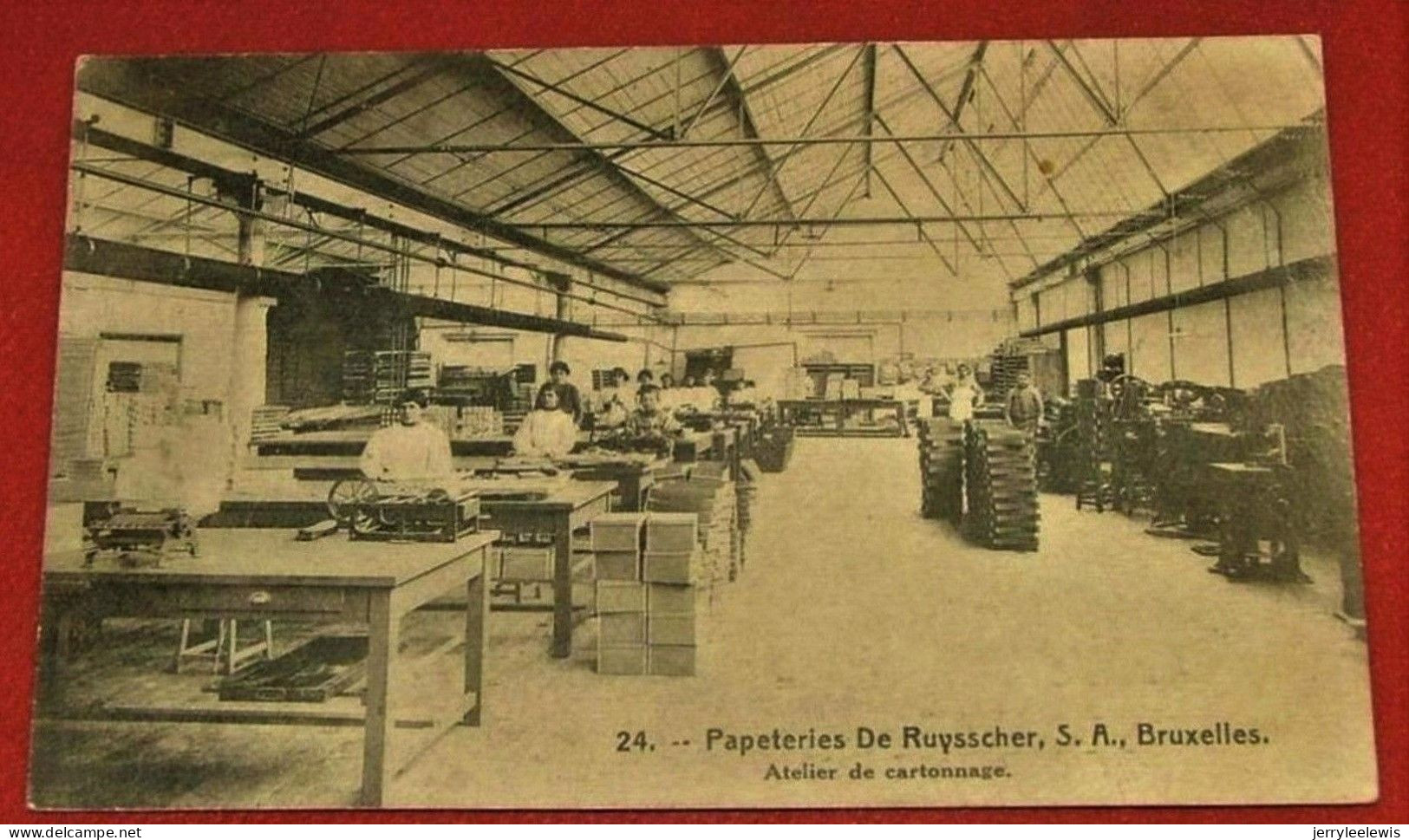 BRUXELLES -  S. A.  Papeteries De Ruysscher -  Atelier De Cartonnage - Old Professions