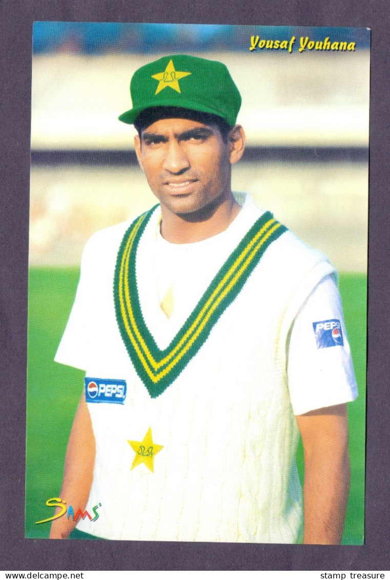 Mohammad Yousuf ( Pakistani Cricketer ) * Vintage Pakistan Postcard (SIMS) - Cricket