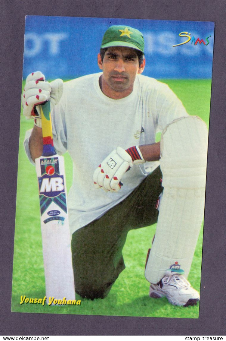 Mohammad Yousuf ( Pakistani Cricketer ) * Vintage Pakistan Postcard (SIMS) - Cricket