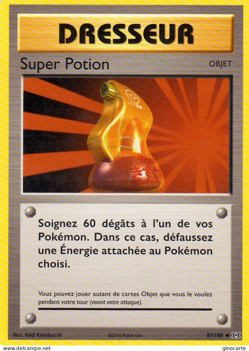 Carte Pokemon 87/108 Super Potion 2016 - Otros & Sin Clasificación