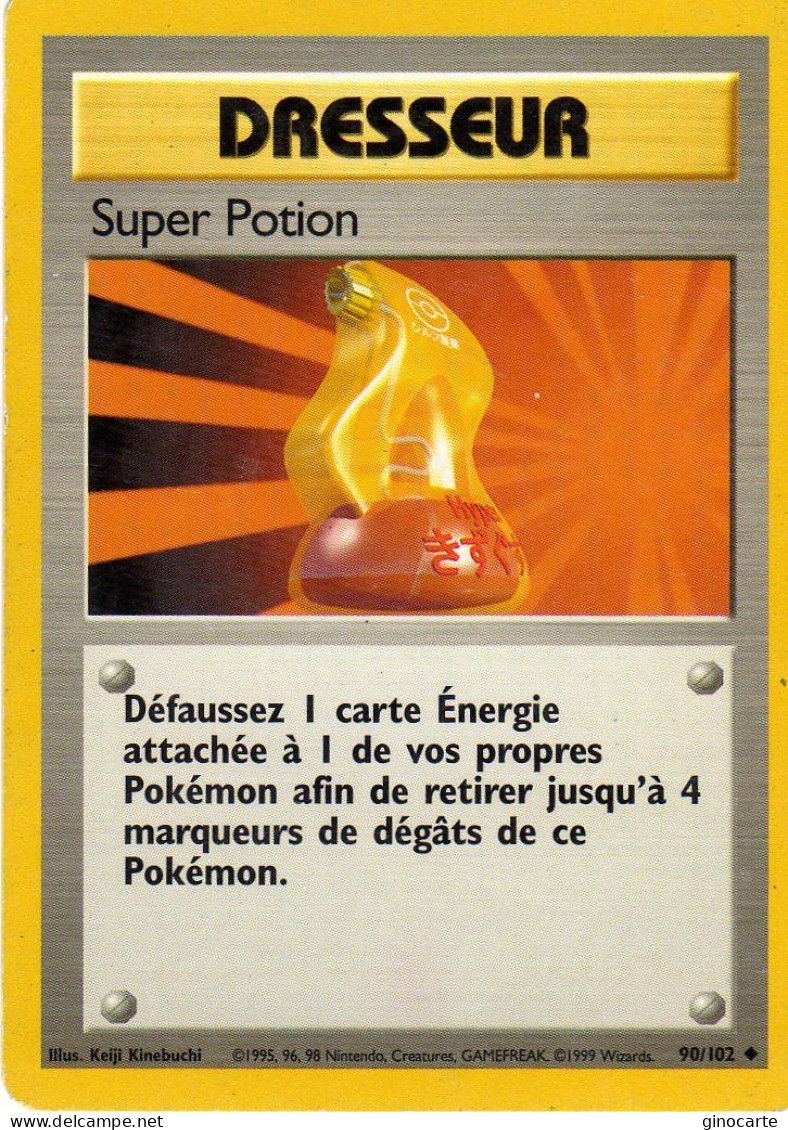 Carte Pokemon 90/102 Wizards Super Potion 1995 Bon Etat - Andere & Zonder Classificatie