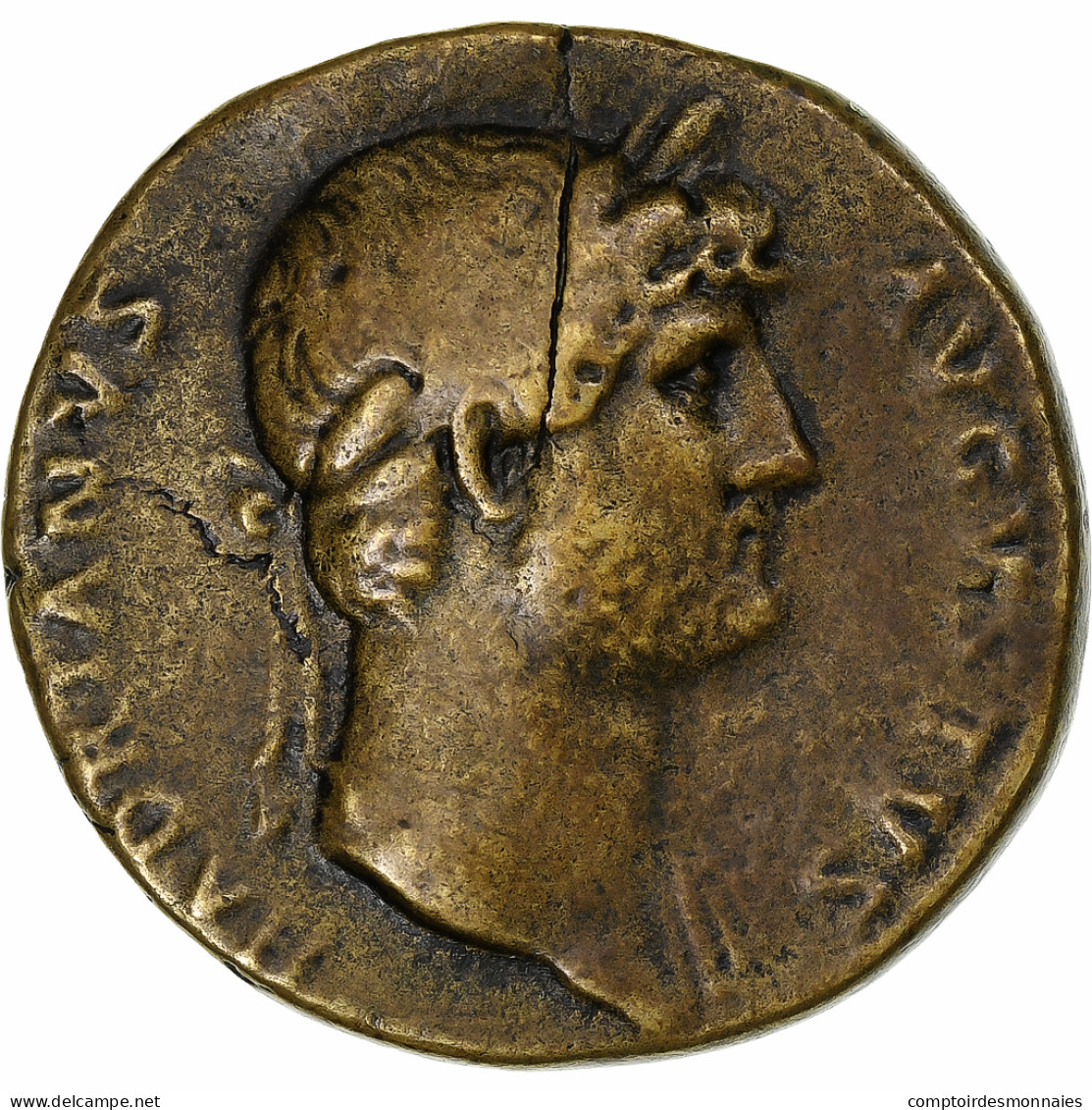 Hadrien, Sesterce, 124-125, Rome, Bronze, TB+, RIC:735 - La Dinastia Antonina (96 / 192)