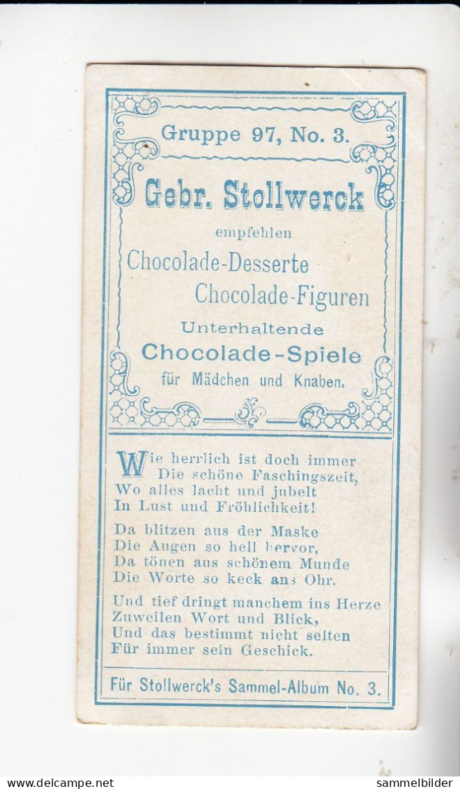 Stollwerck Album No 3 Wiener Bilder Karneval   Grp 97# 3 Von 1899 - Stollwerck