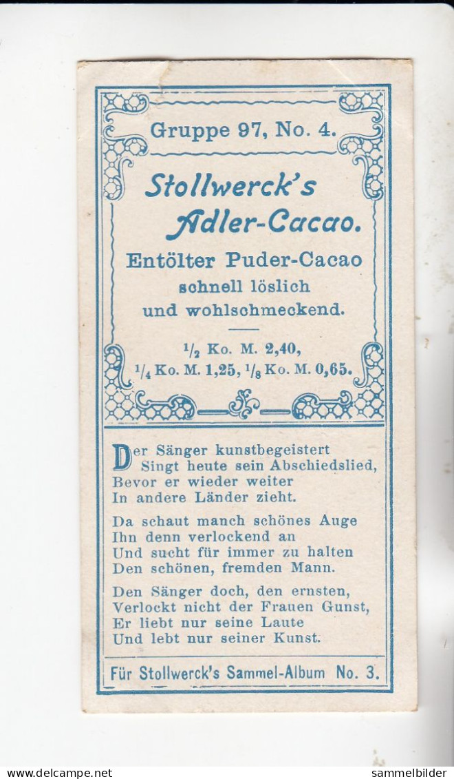Stollwerck Album No 3 Wiener Bilder Im Konzert   Grp 97# 4 Von 1899 - Stollwerck