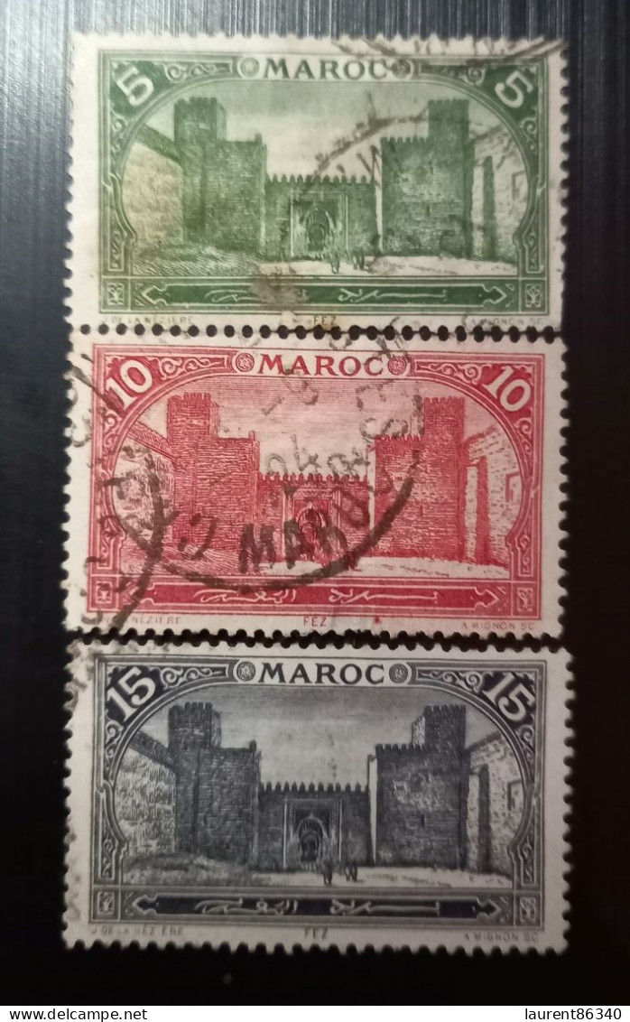 Maroc 1917/1923  Monuments  Le Grand Mechouar FEZ (J DE LA NEZIERE – A MIGNON) - Used Stamps