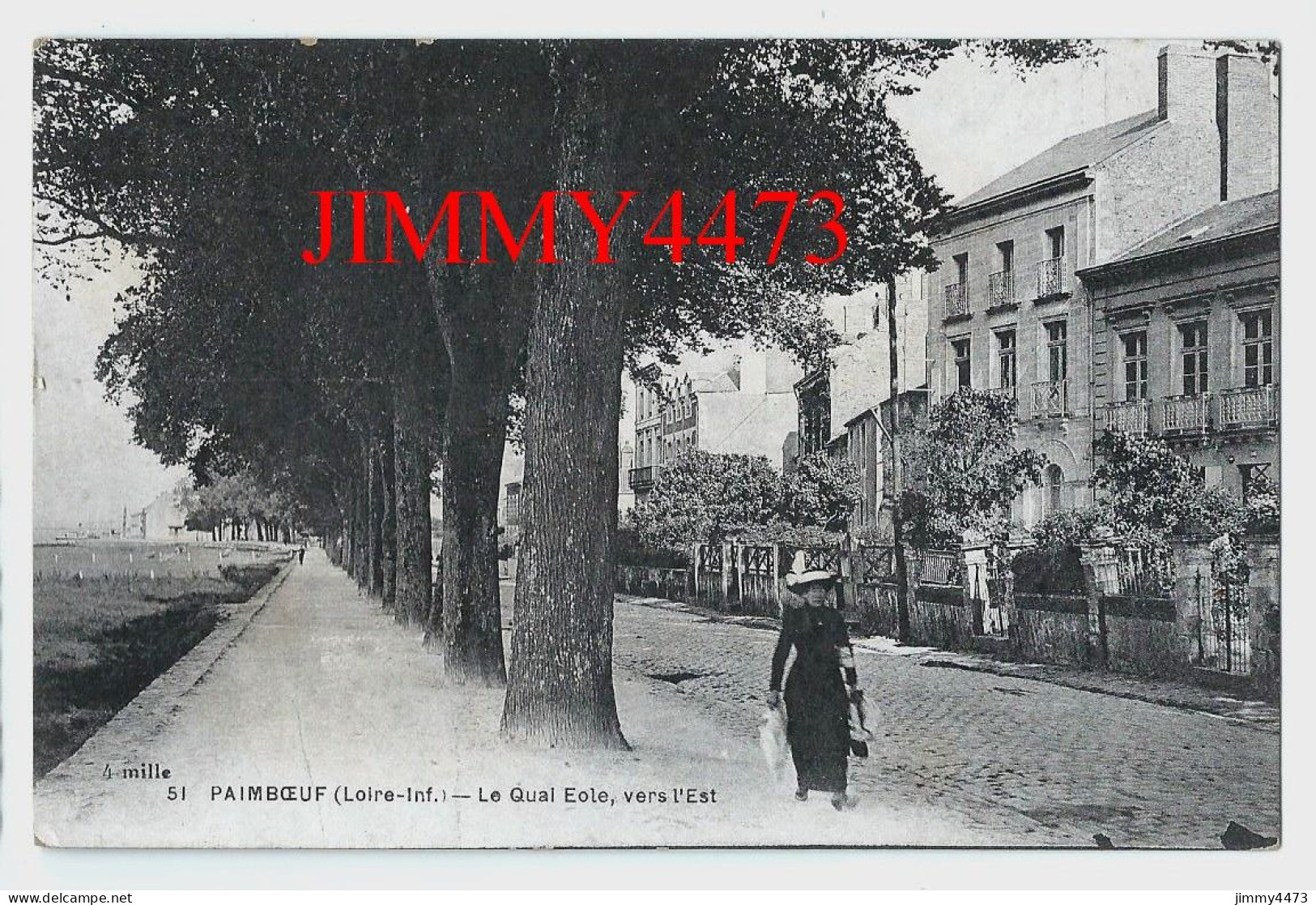 CPA - PAIMBOEUF (Loire-Inf.) Le Quai Eole Vers L'Est - N° 51 - Edit. F. Chapeau - Paimboeuf