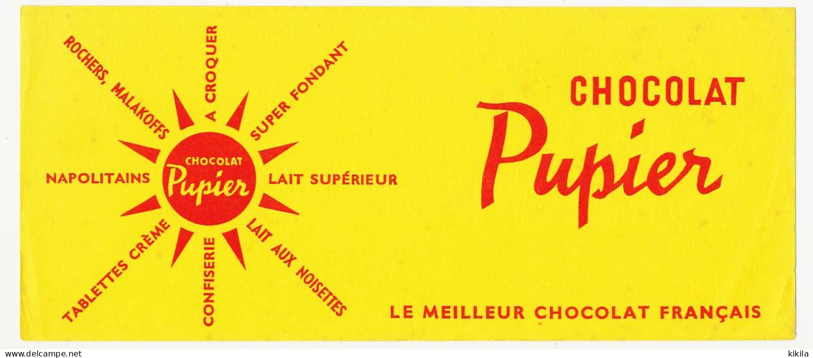 Buvard 21 X 9.1 Chocolat PUPIER à Croquer, Rochers, Malakoff, Napolitains, Lait Aux Noisettes... - Kakao & Schokolade