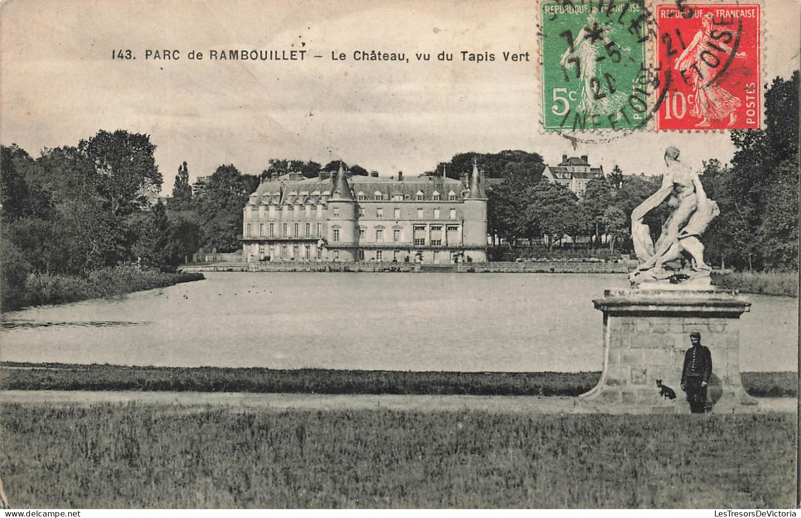 FRANCE - Rambouillet - Parc - Le Château - Vu Du Tapis Vert - Carte Postale Ancienne - Rambouillet