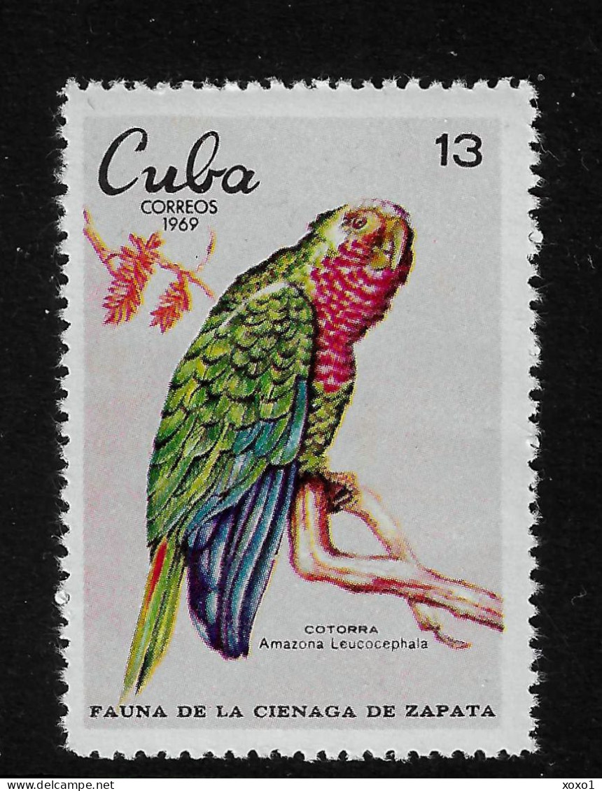 Cuba 1969 MiNr. 1556  Kuba Birds Cuban Amazon (Amazona Leucocephala)  Wildlife Zapata  1v MNH** 4.50 € - Pappagalli & Tropicali