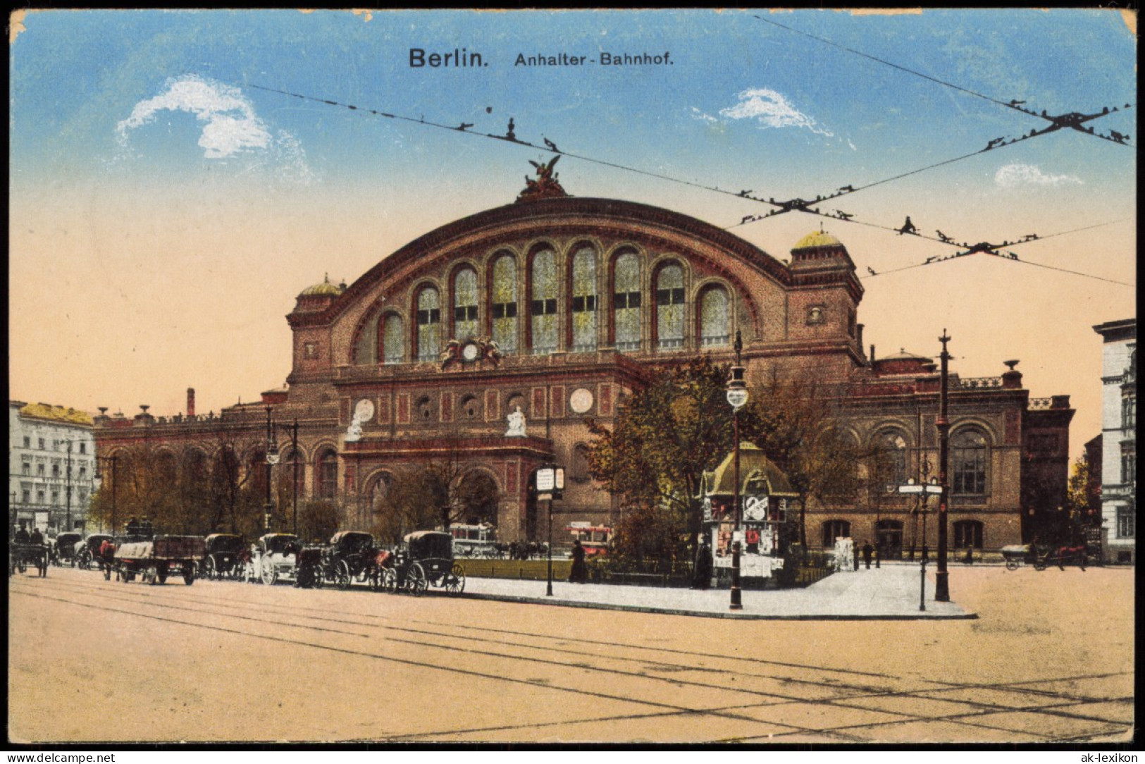 Ansichtskarte Kreuzberg-Berlin Anhalter Bahnhof 1918 - Kreuzberg