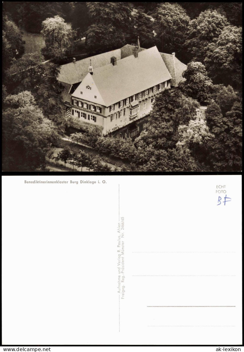 Dinklage Luftaufnahme Benediktinerinnenkloster Burg Dinklage I. O. 1965 - Dinklage