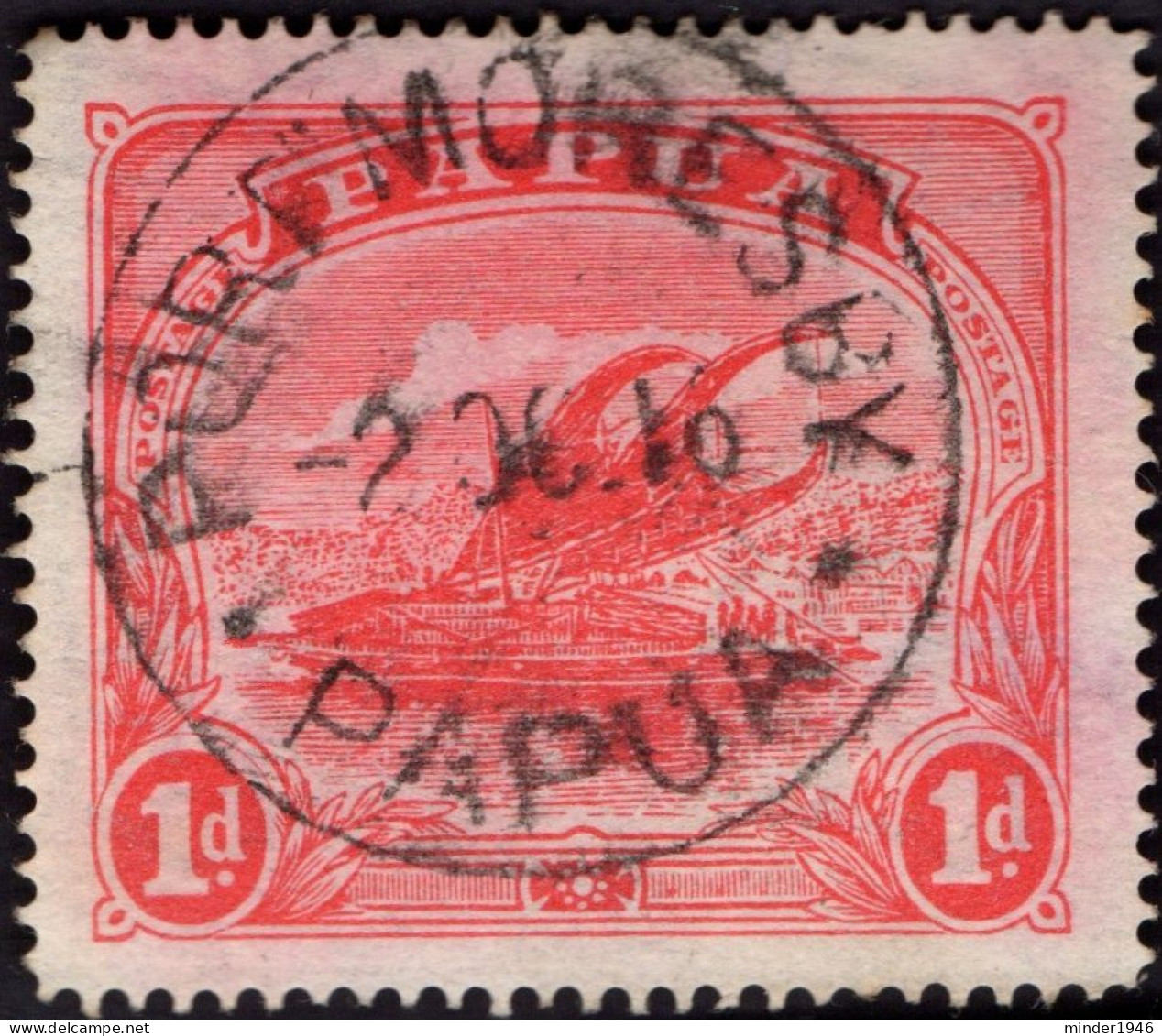 PAPUA 1915 1d Rose Pink SG92 Used - Papua New Guinea