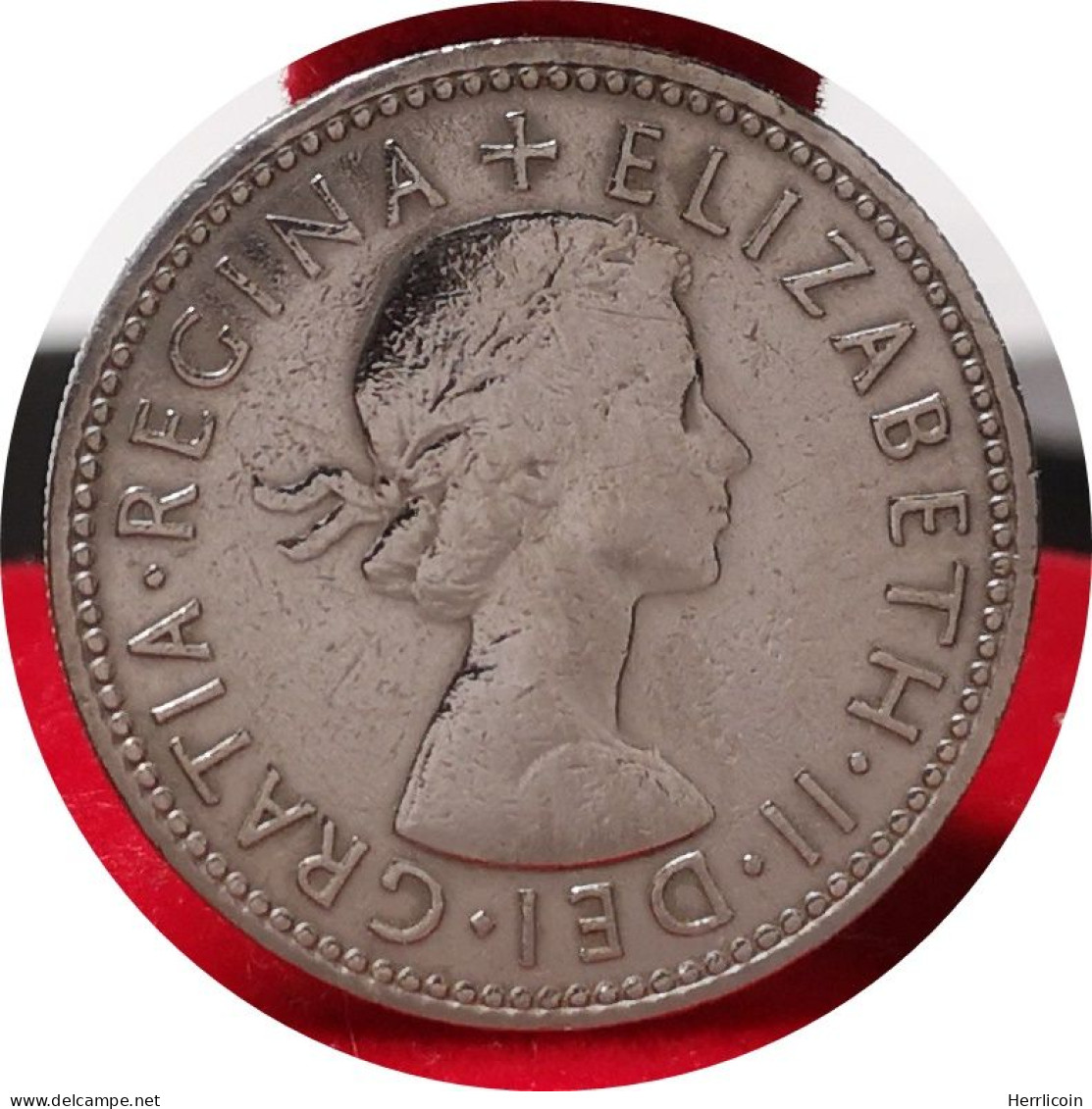 1961  - 1 Shilling Elizabeth II 1re Effigie Blason De L'Angleterre  Royaume Uni - I. 1 Shilling