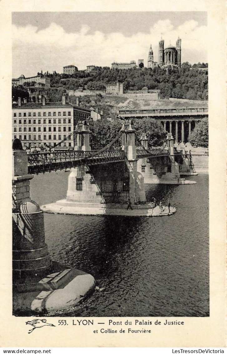 FRANCE - Lyon - Vue Sur Le Pont Du Palais De Justice Et Colline De Fourvière - Carte Postale Ancienne - Other & Unclassified