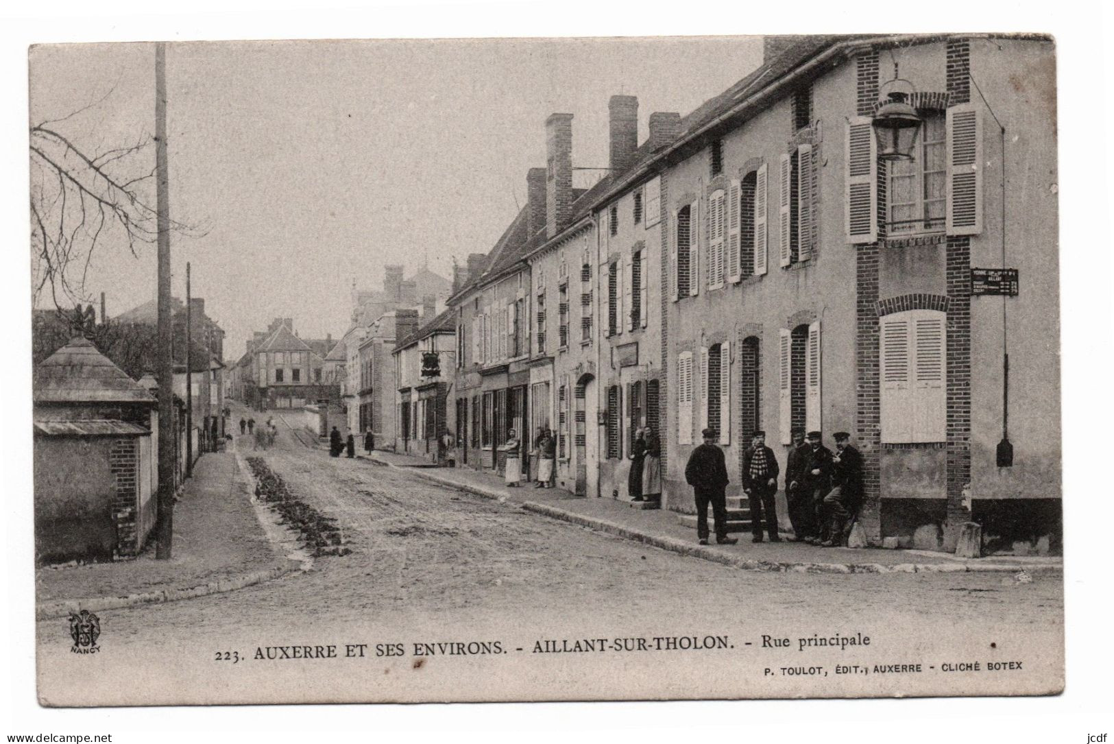 89 AILLANT SUR THOLON Auxerre Environs - Rue Principale - Série Toulot N° 223 - 1904 - Animée - Aillant Sur Tholon
