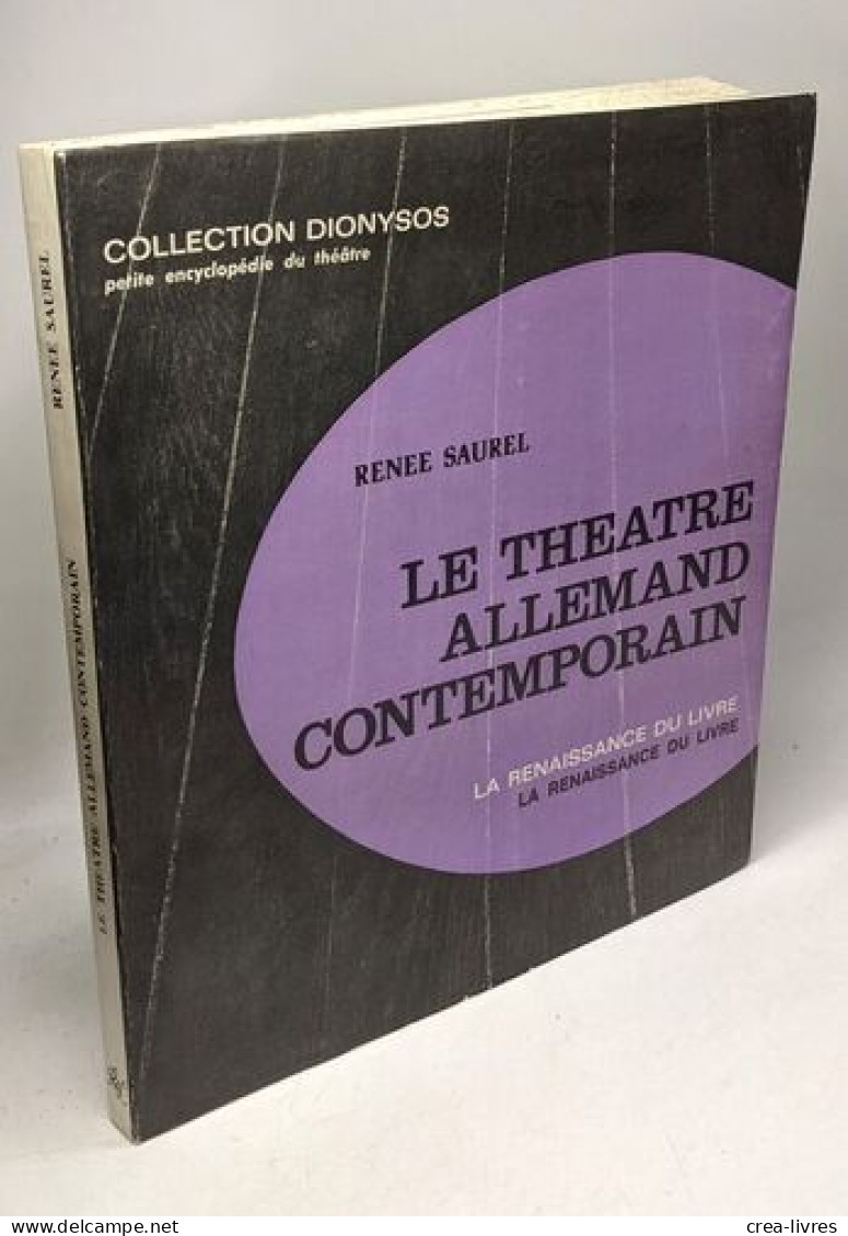 Le Théâtre Allemand Contemporain - Collection Dionysos - Franse Schrijvers