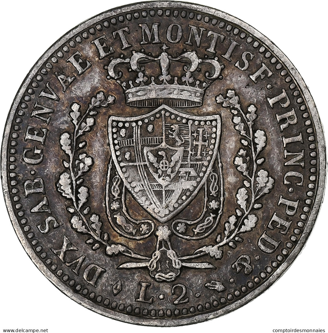 États Italiens, SARDINIA, Carlo Felice, 2 Lire, 1825, Turin, Argent, TTB+ - Italian Piedmont-Sardinia-Savoie