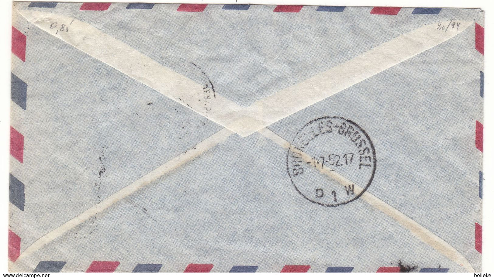 Israël - Lettre Exprès De 1952 - Oblit Jerusalem - Cachet De Bruxelles - Monnaies - Fleurs - - Briefe U. Dokumente