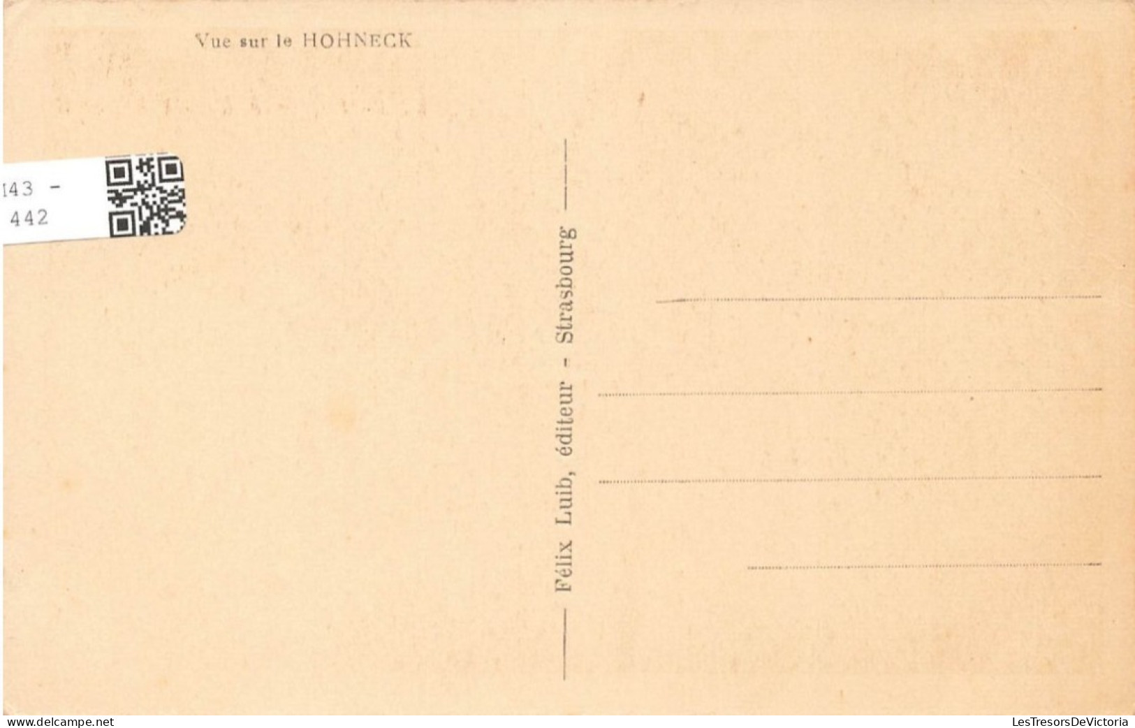 FRANCE - Gérardmer - Vue Sur Le Hohneck - Carte Postale Ancienne - Gerardmer