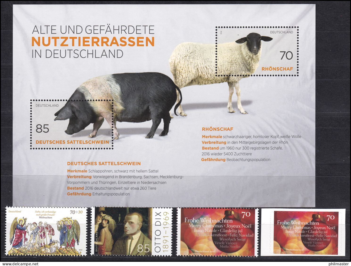 3199-3273 Deutschland Bund-Jahrgang 2016 Komplett, Postfrisch ** - Colecciones Anuales