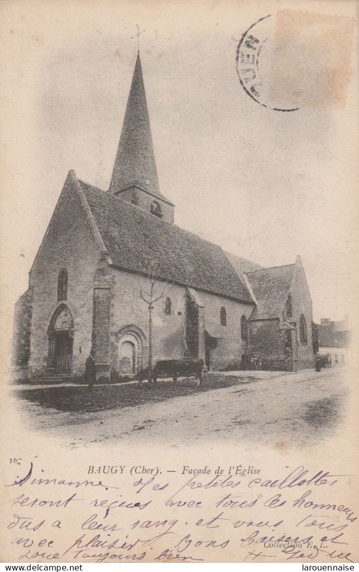18 - BAUGY - Façade De L' Eglise - Baugy