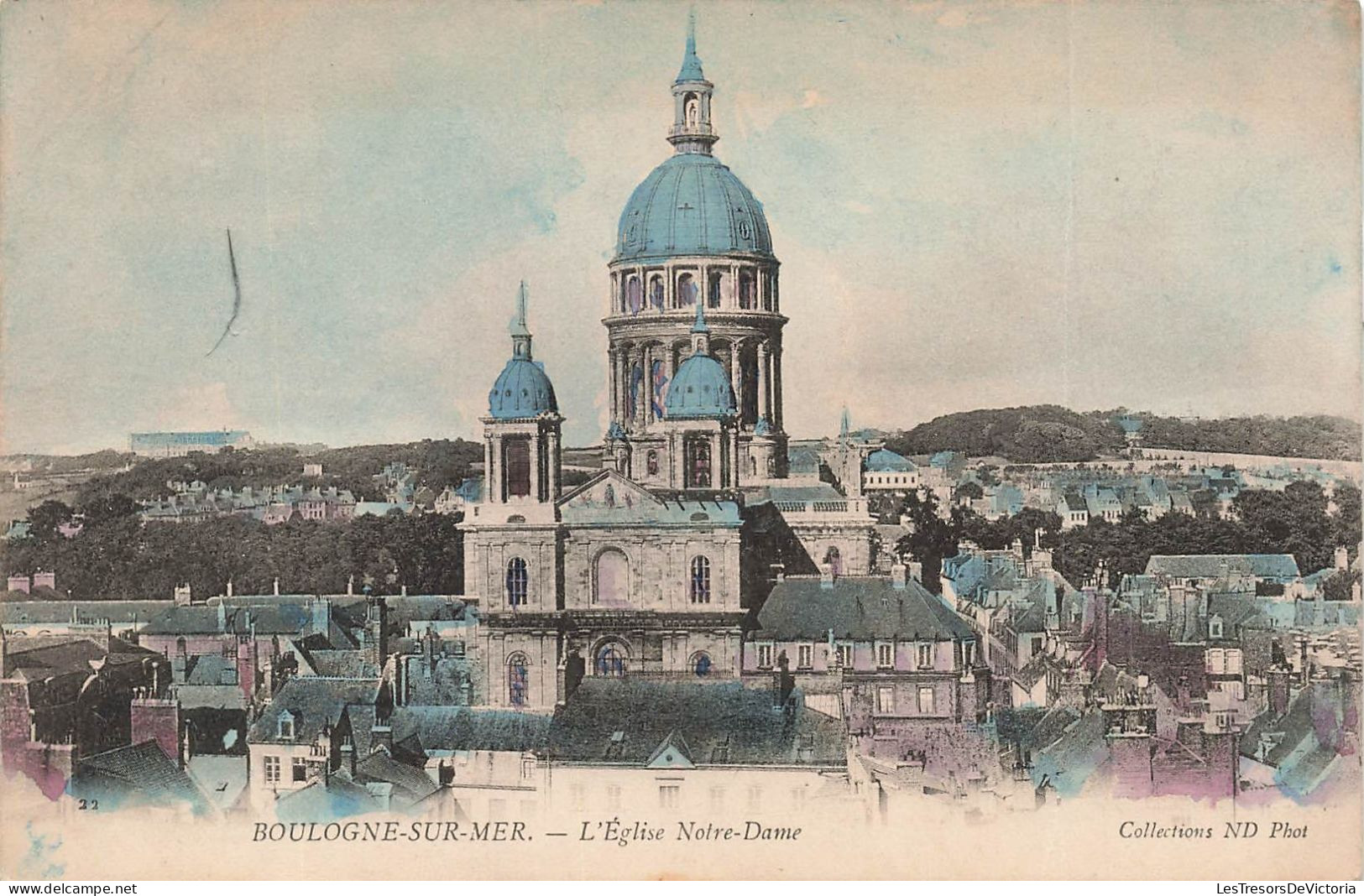 FRANCE - Boulogne Sur Mer - Vue De L'église Notre Dame - Vue D'ensemble - De L'extérieur - Carte Postale Ancienne - Bordeaux