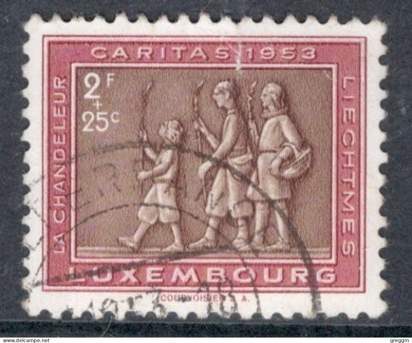Luxembourg 1953 Single Stamp For Luxembourg Folklore In Fine Used - Gebraucht