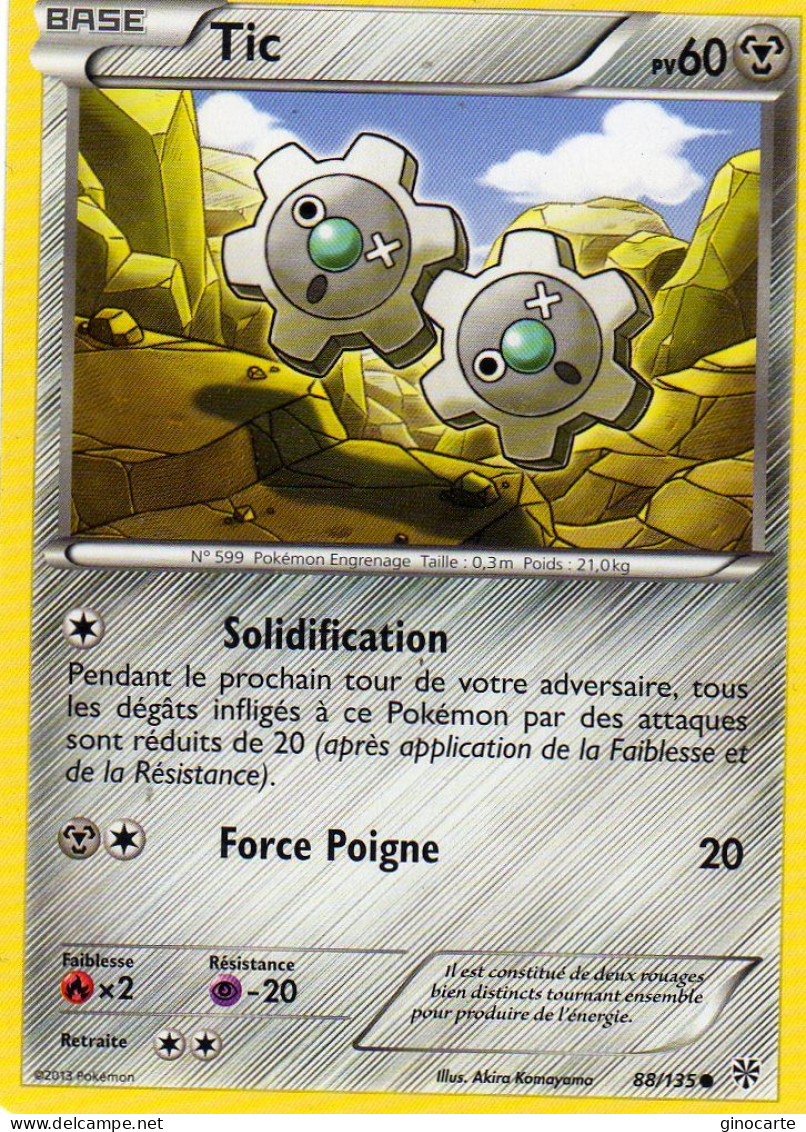 Carte Pokemon 88/135 Tic 60pv 2013 - Other & Unclassified