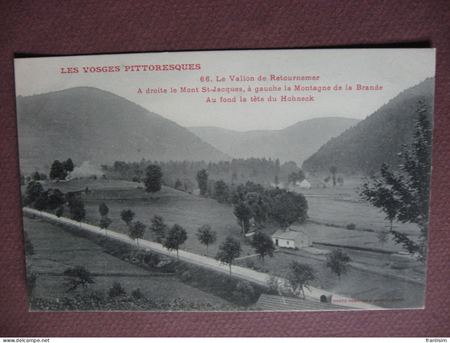 CPA 88 XONRUPT LONGEMER Le Vallon De Retournemer. Mont St Saint Jacques Montagne De La Brande Voie Chemin De Fer SNCF - Xonrupt Longemer