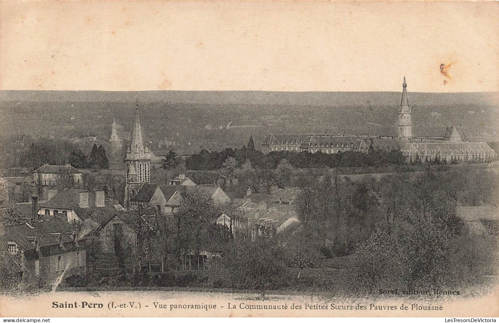 FRANCE - Saint Pern - Vue Panoramique De La Communauté Des Petites Sœurs Des Pauvres De Plouasne- Carte Postale Ancienne - Otros & Sin Clasificación