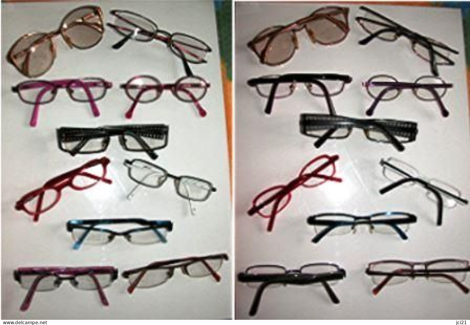 Lot De 10 Anciennes Montures De Lunettes Pour Théâtre Ou Cinéma _Dlu025 - Gafas/Lentes