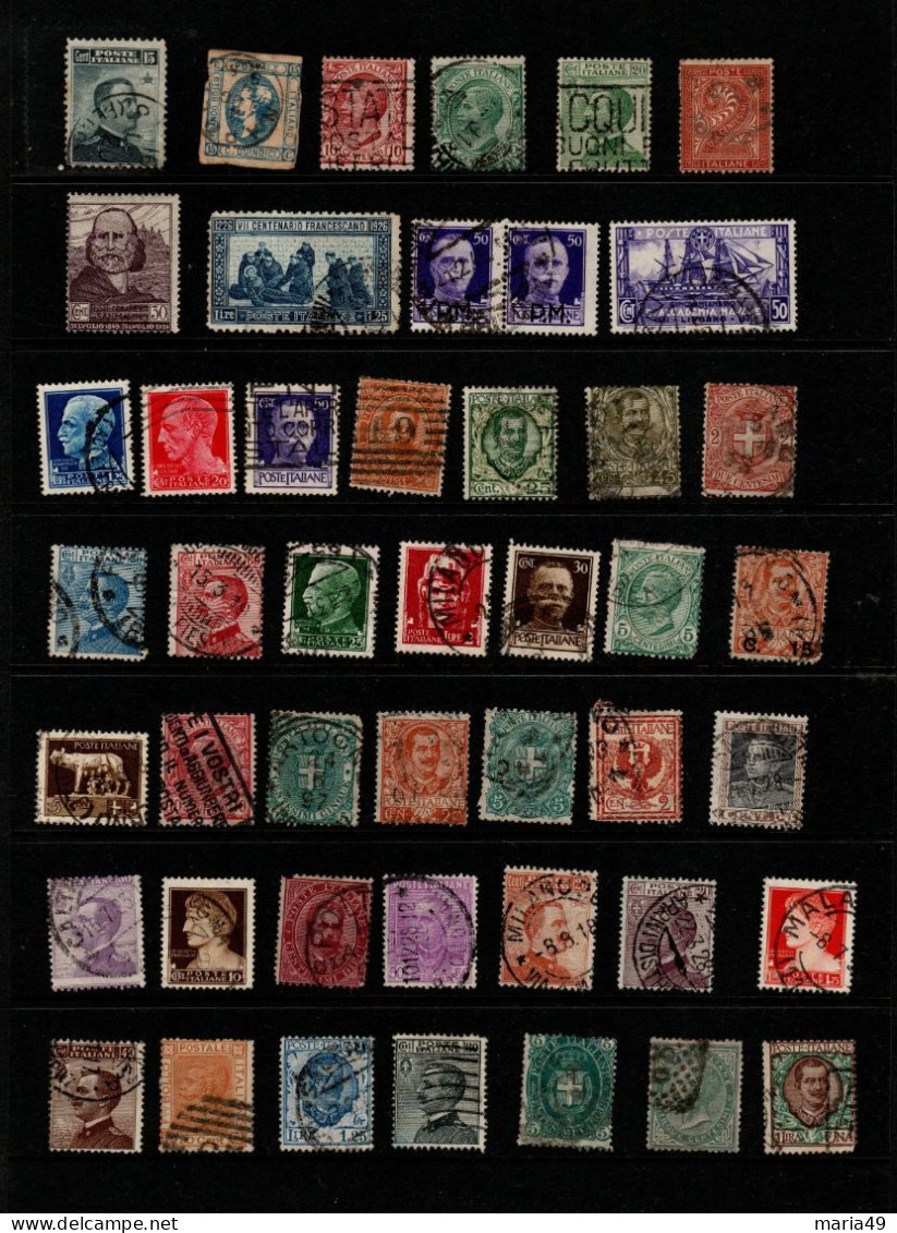 Italy Lot 53 Used Vintage Stampe (46) - Lots & Kiloware (mixtures) - Max. 999 Stamps