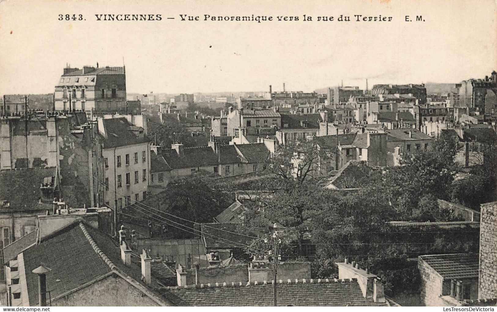 FRANCE - Vincennes - Vue Panoramique Vers La Rue Du Terrier - Carte Postale Ancienne - Vincennes