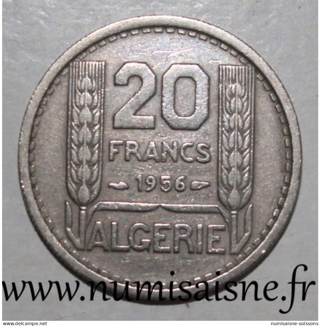 ALGERIE - KM 91 - 20 FRANCS 1956 - TTB - Algérie