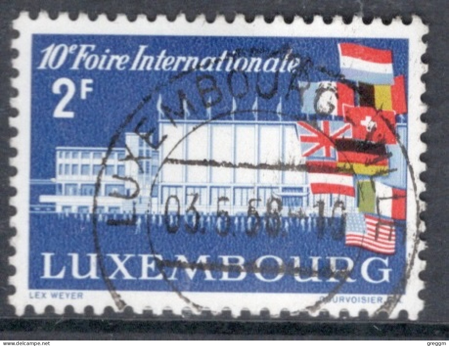 Luxembourg 1958 Single Stamp For The 10th International Luxembourg Fair In Fine Used - Usati